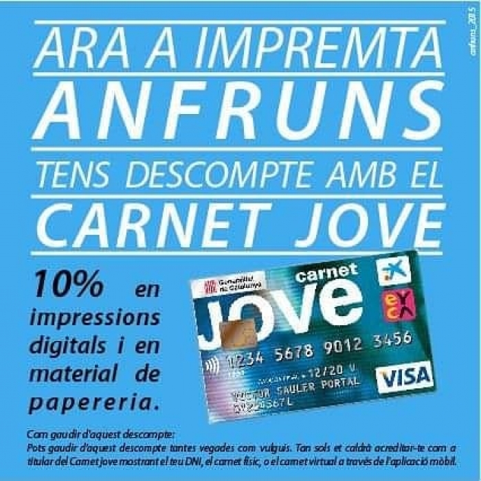 CARNET JOVE / Impremta Anfruns